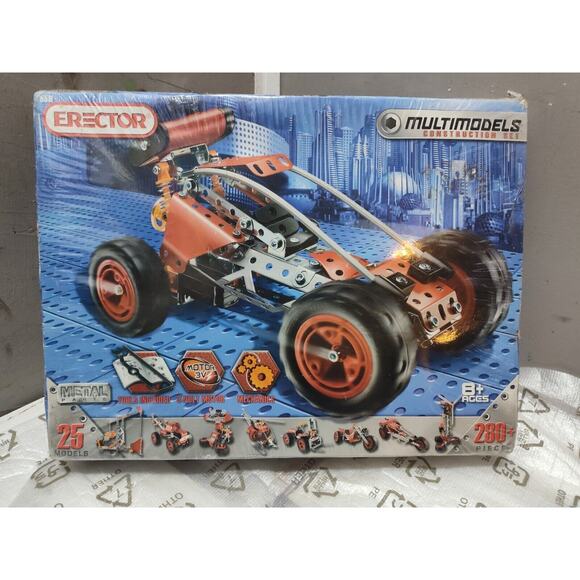 Erector Multi Models Building Set 7550 Brain Games Lego 25 Models+ Engineering - Picture 1 of 7